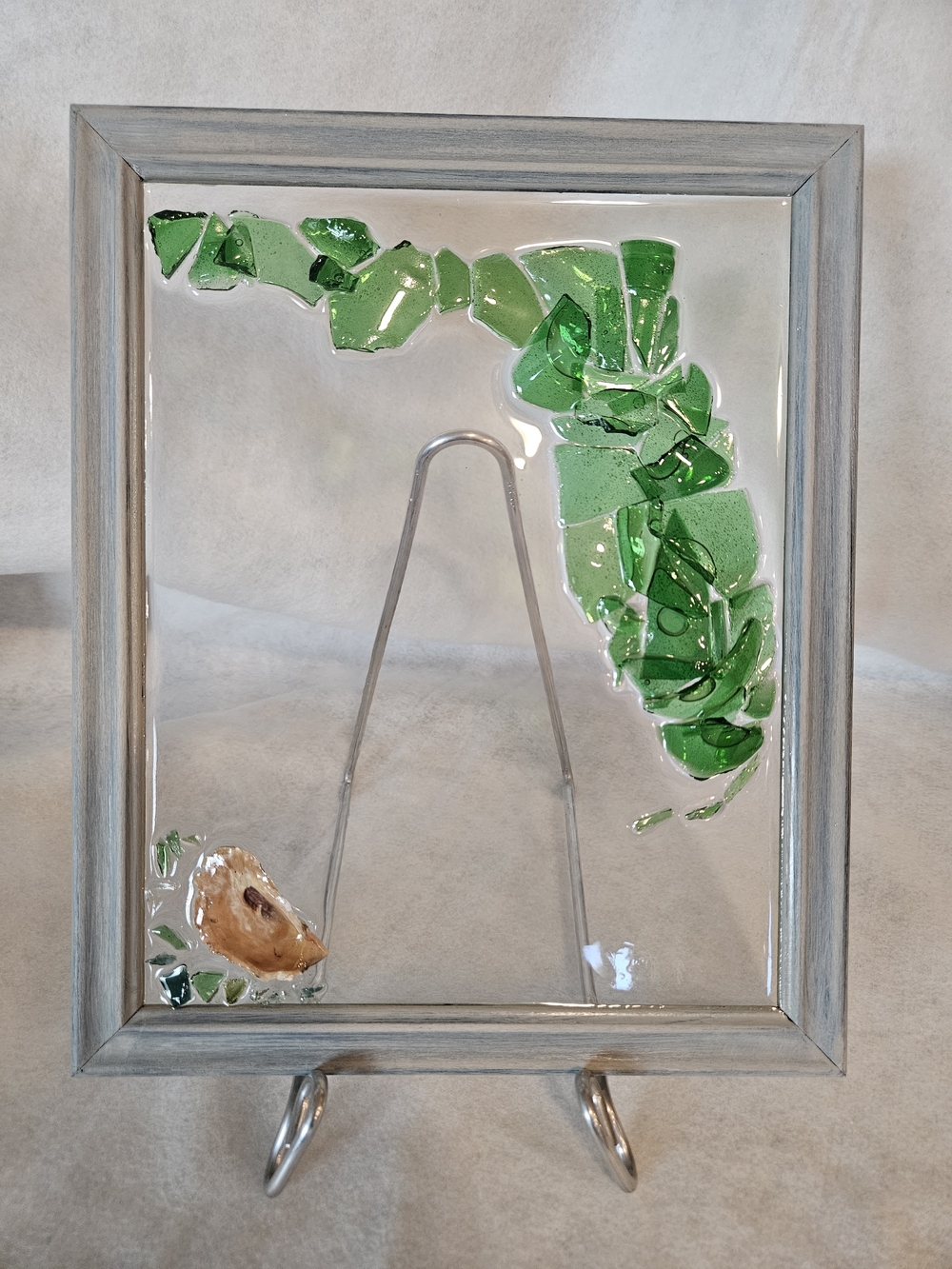 "Florida!" Handmade Glass Art Panel